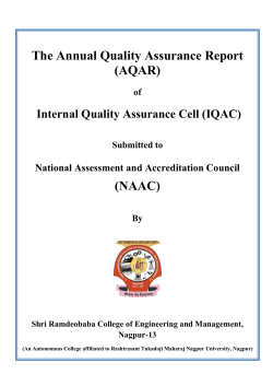 AQAR 2014-15 - Shri Ramdeobaba College of Engineering and
