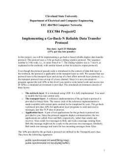 EEC484/584 Project#2 Go-back