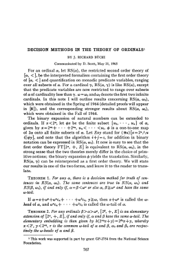 the restricted second order theory of