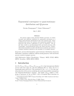Exponential convergence to quasi-stationary distribution and