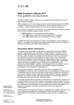 PM2017 Guidelines and Requirements