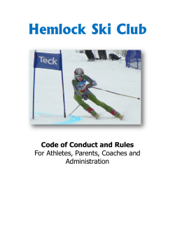 Hemlock Ski Club Code of Conduct