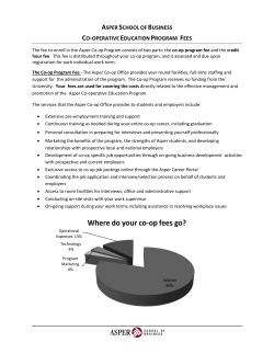 How do I pay for the co-op program fee?