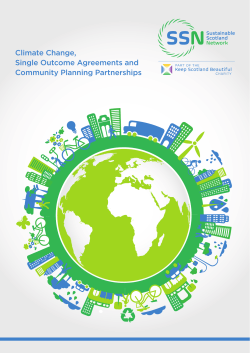 Climate Change, Single Outcome Agreements and Community