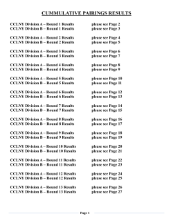 Matches Played at Mutual of America