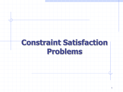 Constraint Satisfaction Problems
