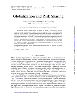 Globalization and Risk Sharing