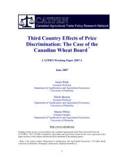 Third Country Effects of Price Discrimination: The Case of the