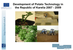How to improve the potato yields in the Republic of