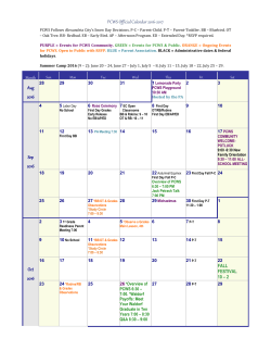 PCWS Official Calendar 2016-2017 PCWS Follows Alexandria City`s