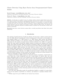 Cluster Detection Using Bayes Factors from Overparameterized