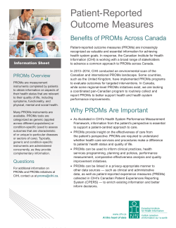Patient-Reported Outcome Measures