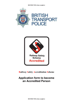 Eligibility to Apply - British Transport Police