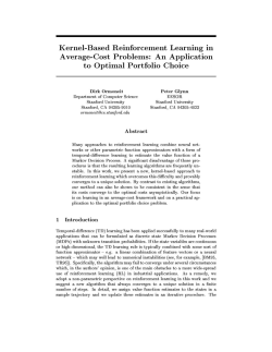 Kernel-Based Reinforcement Learning in Average