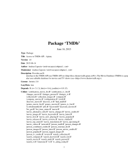 Package `TMDb`