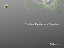 QlikView Architecture Overview