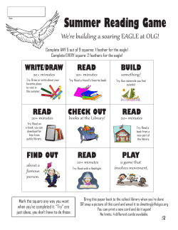 Summer Reading Game Cards 4