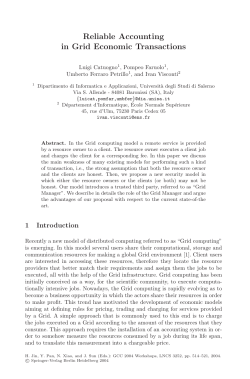 LNCS 3252 - Reliable Accounting in Grid Economic Transactions