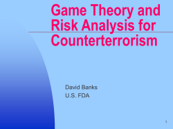 Game Theory and Risk Analysis for