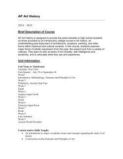 AP Art History - Liberty Union High School District