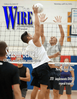 GTMO`s most popular sport returns JTF implements DADT repeal