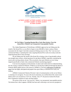 Action Alert! - Kenai River Sportfishing Association