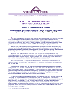 how to pay members of small, high-performance teams