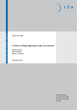 A Theory of Wage Adjustment under Loss Aversion