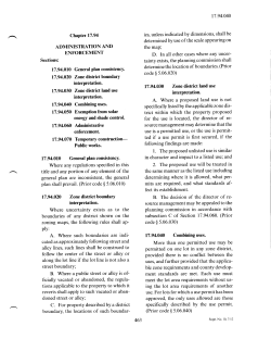 ADMINISTRATION AND Where uncertainty exists