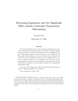Decreasing Impatience and the Magnitude Effect