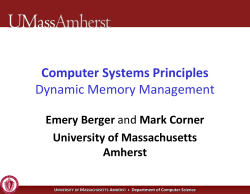 Multiprocessor Memory Allocation
