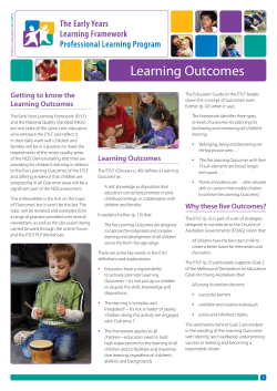 Learning Outcomes - Imagine Education Australia