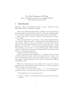 On The Existence Of Flips