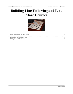 Pololu - Building Line Following and Line Maze Courses