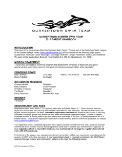 quakertown summer swim team 2017 parent