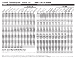 Route C CountryExpress! Effective 3/5/17
