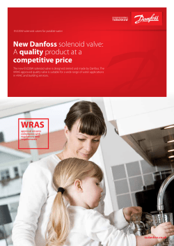 New Danfoss solenoid valve: A quality product at a competitive price