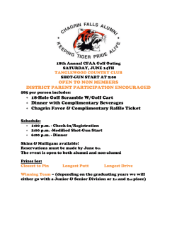 17th Annual CFAA Golf Outing