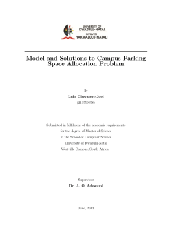 Model and Solutions to Campus Parking Space Allocation Problem