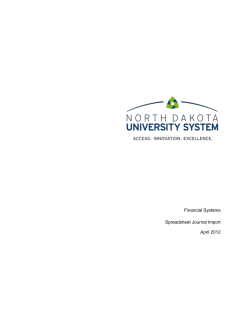 Spreadsheet Import Template