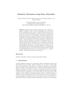 Similarity Estimation using Bayes Ensembles