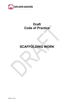 Scaffolding Work - Safe Work Australia Submissions