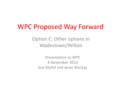 PowerPoint Presentation - Wadestown Presbyterian Church