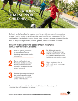 celebrations that support child health