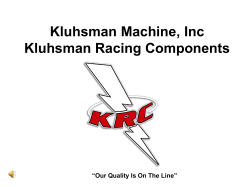 Kluhsman Machine