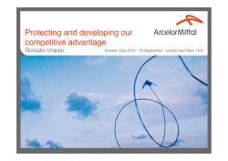 Protecting and developing our competitive advantage