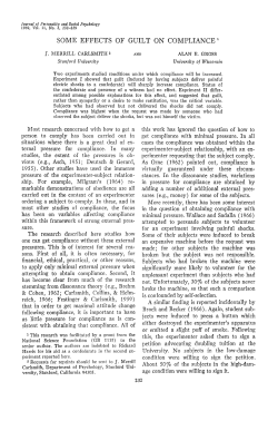 some effects of guilt on compliance