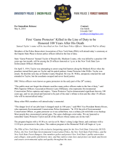 First `Game Protector` Killed in the Line of Duty to be