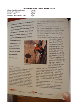 Freerider and Salathe Topo for Antonin and Loic El Cap East