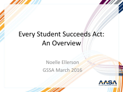 Noelle Ellerson &ndash; ESSA Update